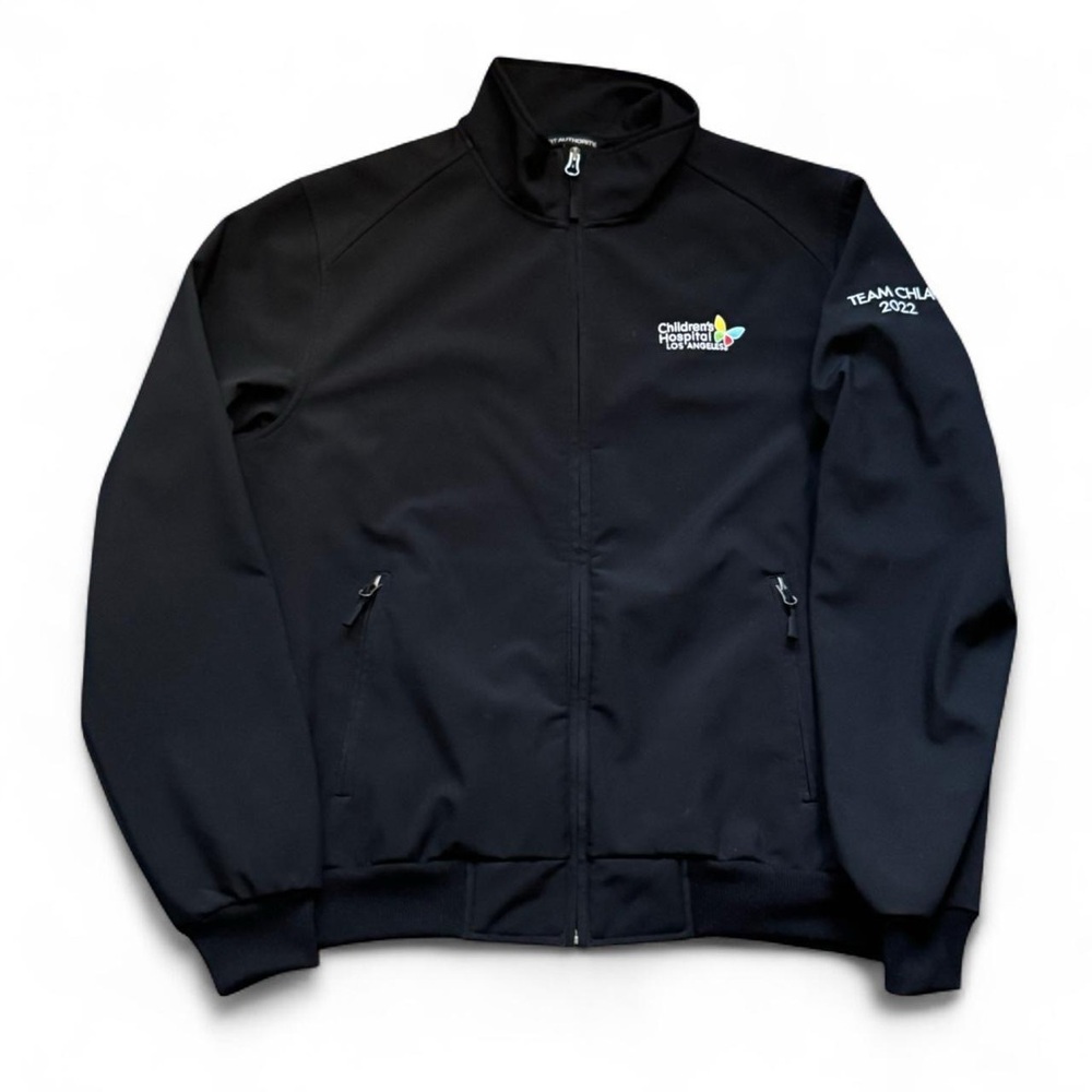 NEW CHLA Children's Hospital of LA 2022 Team Black Zip-Up Fleece Jacket - LARGE